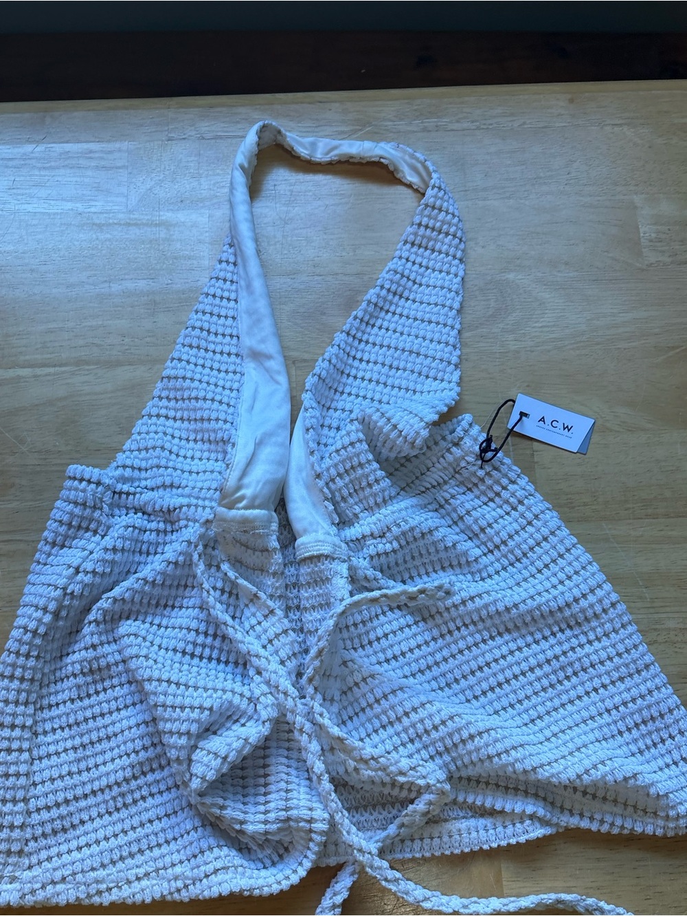 Women’s tie up in the front crop top